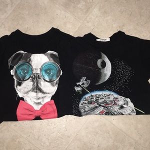 2 graphic t shirts